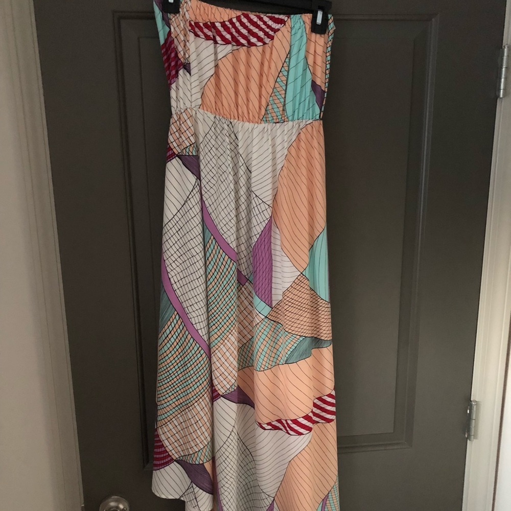 Bar III Strapless HiLo  Maxi Dress